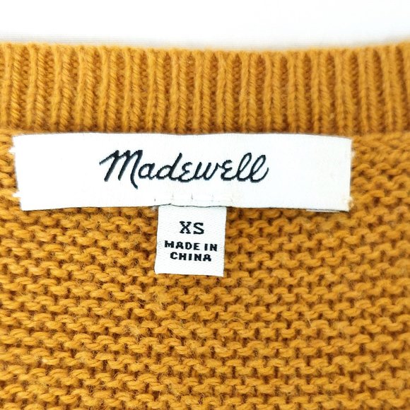 Madewell Riverside Mustard Textured Crewneck Sweater - Picture 10 of 15